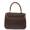 CELINE Macadam Canvas Hand Bag PVC 2way Brown Auth 74543-2
