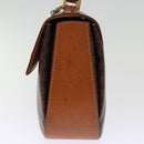 CELINE Macadam Canvas Hand Bag PVC 2way Brown Auth 74543-4