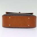 CELINE Macadam Canvas Hand Bag PVC 2way Brown Auth 74543-5