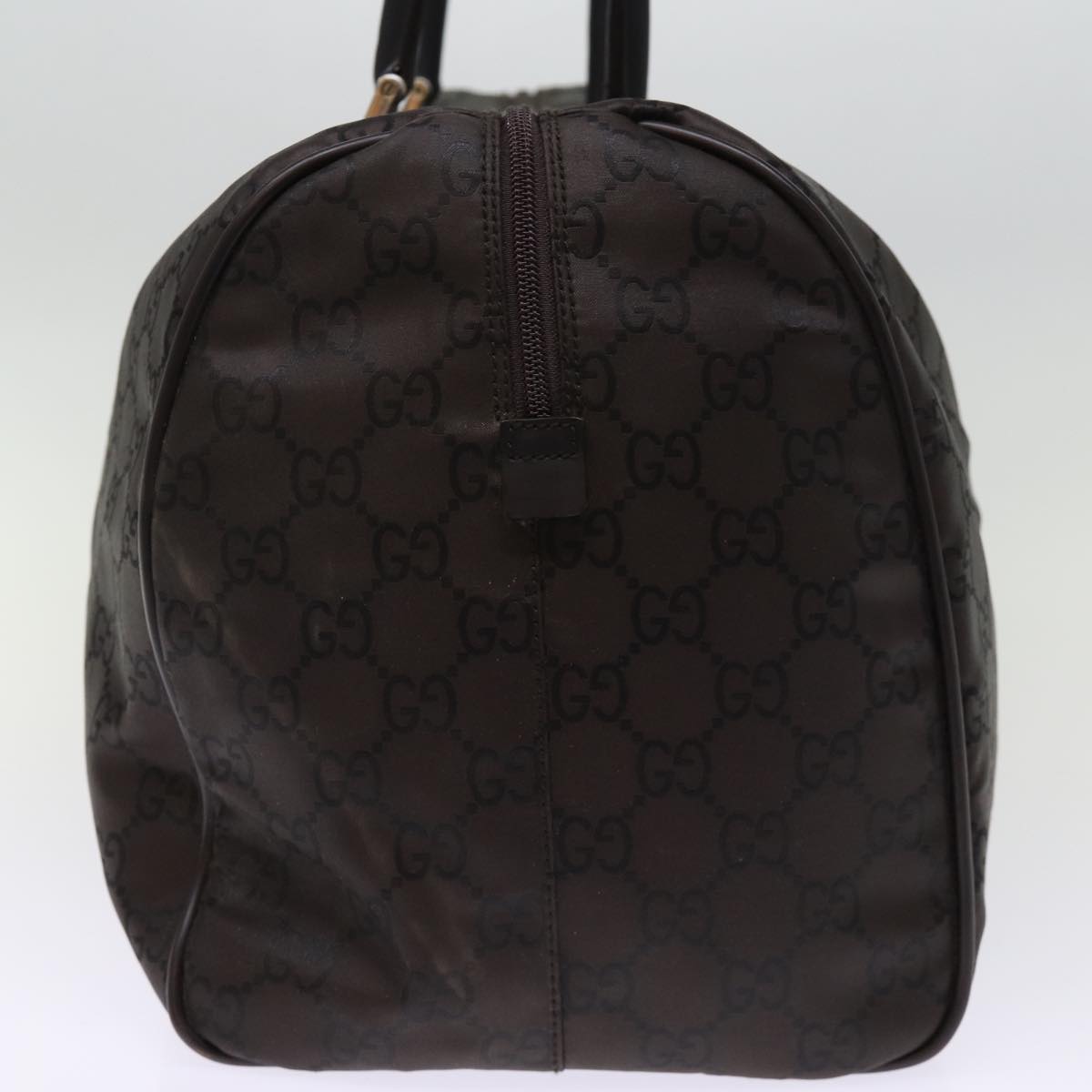 GUCCI GG Canvas Boston Bag Brown 012 0383 Auth 74553