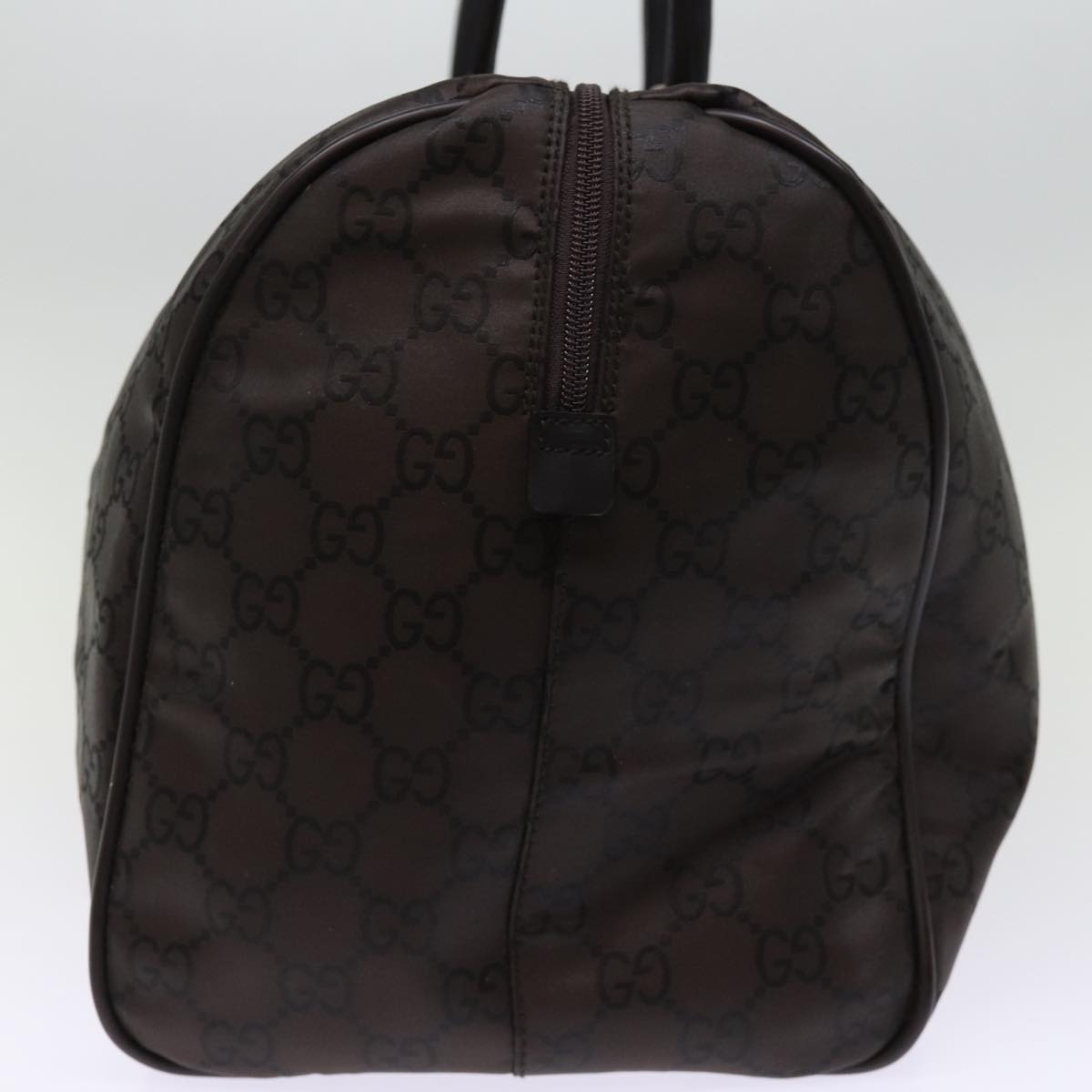 GUCCI GG Canvas Boston Bag Brown 012 0383 Auth 74553