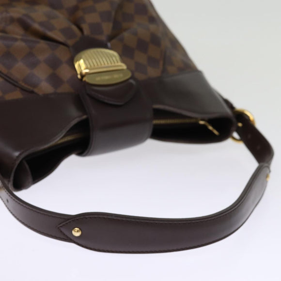 LOUIS VUITTON Damier Ebene Sistina MM Shoulder Bag N41541 LV Auth 74568A