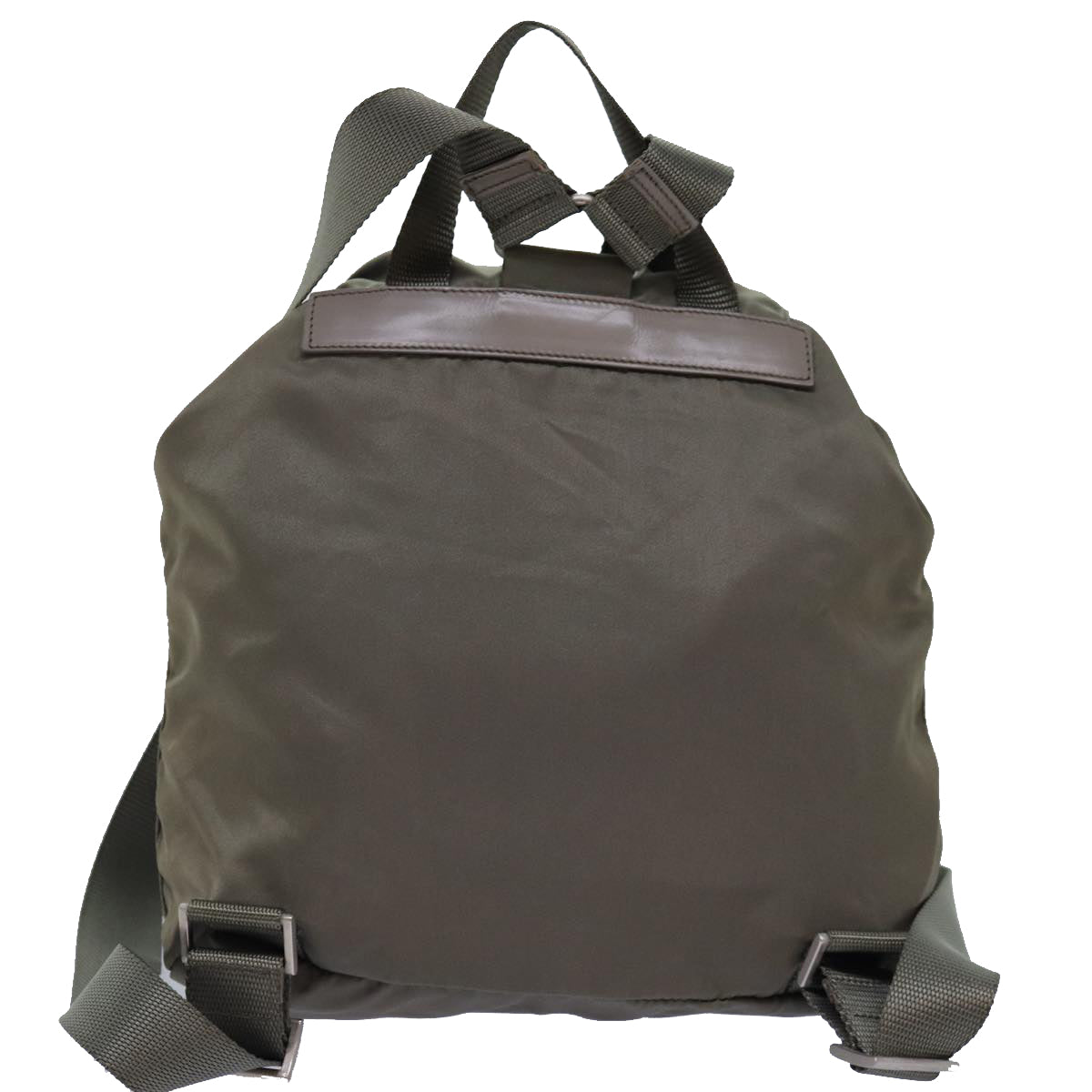 PRADA Backpack Nylon Brown Auth 74574