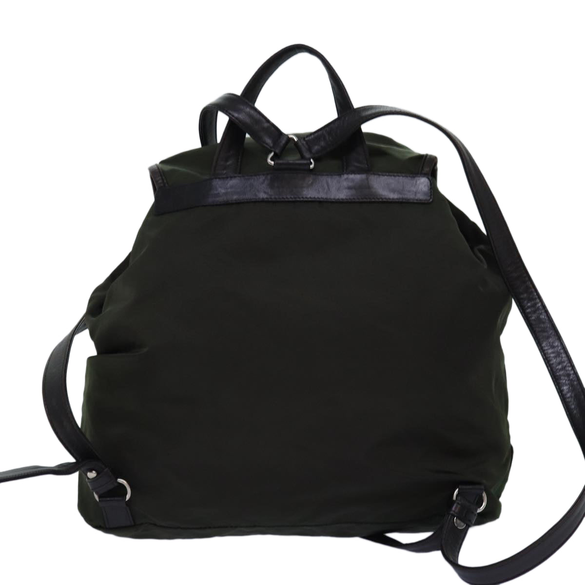 PRADA Backpack Nylon Khaki Auth 74576 - 0