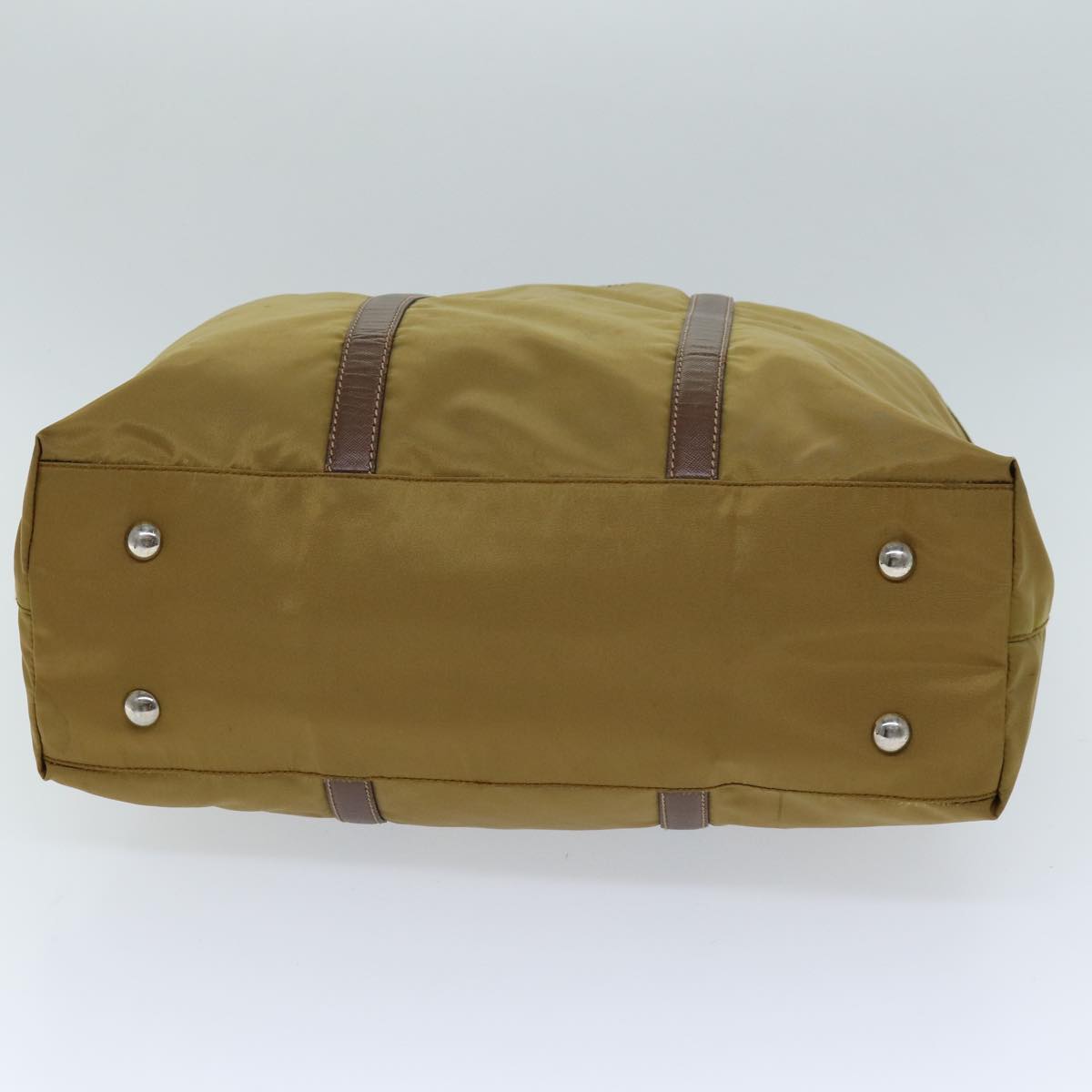 PRADA Hand Bag Nylon 2way Brown Auth 74577
