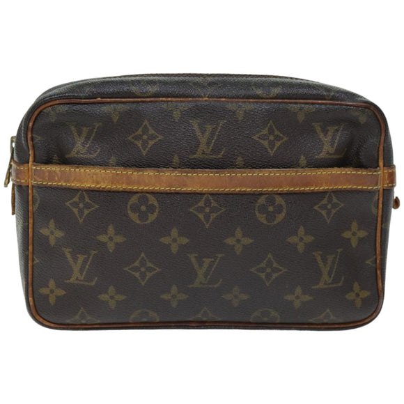 LOUIS VUITTON Monogram Compiegne 23 Clutch Bag M51847 LV Auth 74580