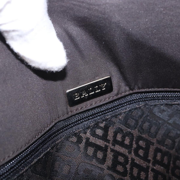 BALLY Shoulder Bag Nylon Brown Auth 74608