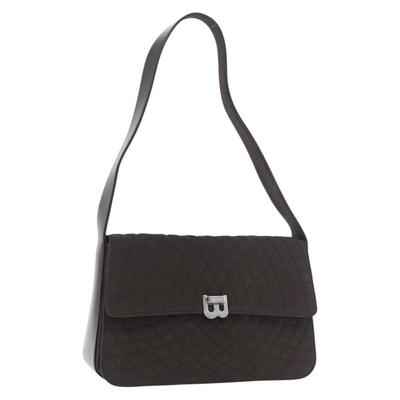 BALLY Shoulder Bag Nylon Brown Auth 74608