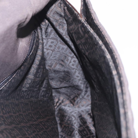 BALLY Shoulder Bag Nylon Brown Auth 74608