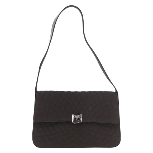 BALLY Shoulder Bag Nylon Brown Auth 74608