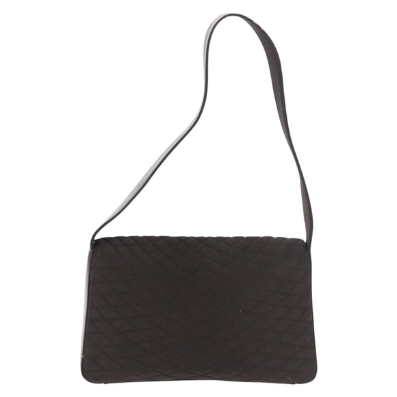 BALLY Shoulder Bag Nylon Brown Auth 74608