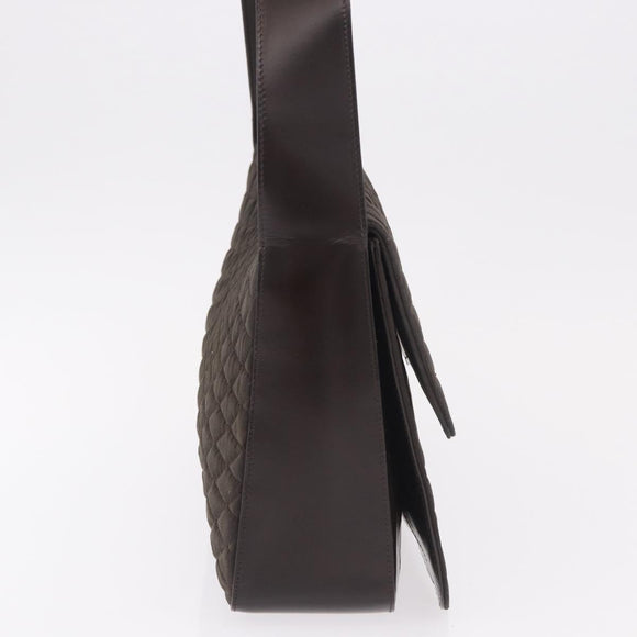 BALLY Shoulder Bag Nylon Brown Auth 74608
