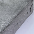 BALENCIAGA Triangle Duffle XS Hand Bag Leather 2way Silver 531048 Auth 74610-13