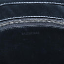 BALENCIAGA Triangle Duffle XS Hand Bag Leather 2way Silver 531048 Auth 74610-14