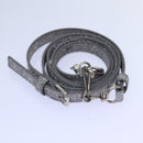 BALENCIAGA Triangle Duffle XS Hand Bag Leather 2way Silver 531048 Auth 74610-20