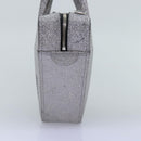 BALENCIAGA Triangle Duffle XS Hand Bag Leather 2way Silver 531048 Auth 74610-5