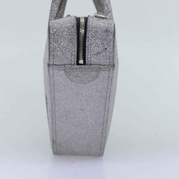 BALENCIAGA Triangle Duffle XS Handtasche Leder 2way Silber 531048 Auth 74610
