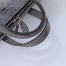 BALENCIAGA Triangle Duffle XS Hand Bag Leather 2way Silver 531048 Auth 74610-7