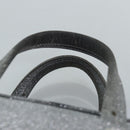 BALENCIAGA Triangle Duffle XS Hand Bag Leather 2way Silver 531048 Auth 74610-8