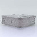 BALENCIAGA Triangle Duffle XS Hand Bag Leather 2way Silver 531048 Auth 74610-9