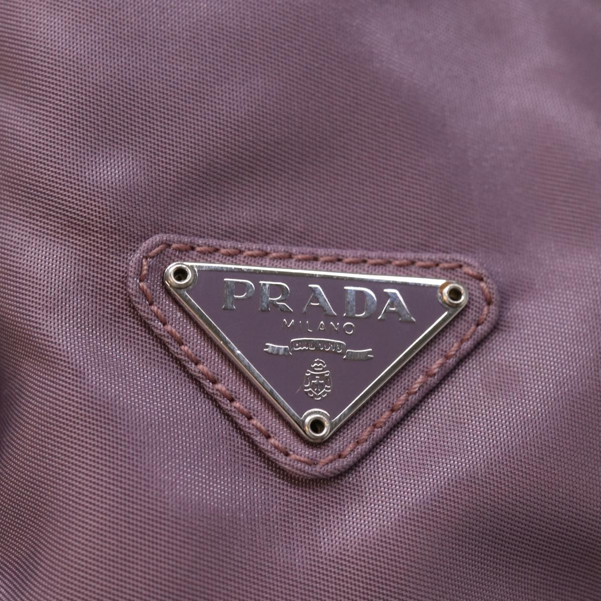 PRADA Hand Bag Nylon Pink Auth 74631