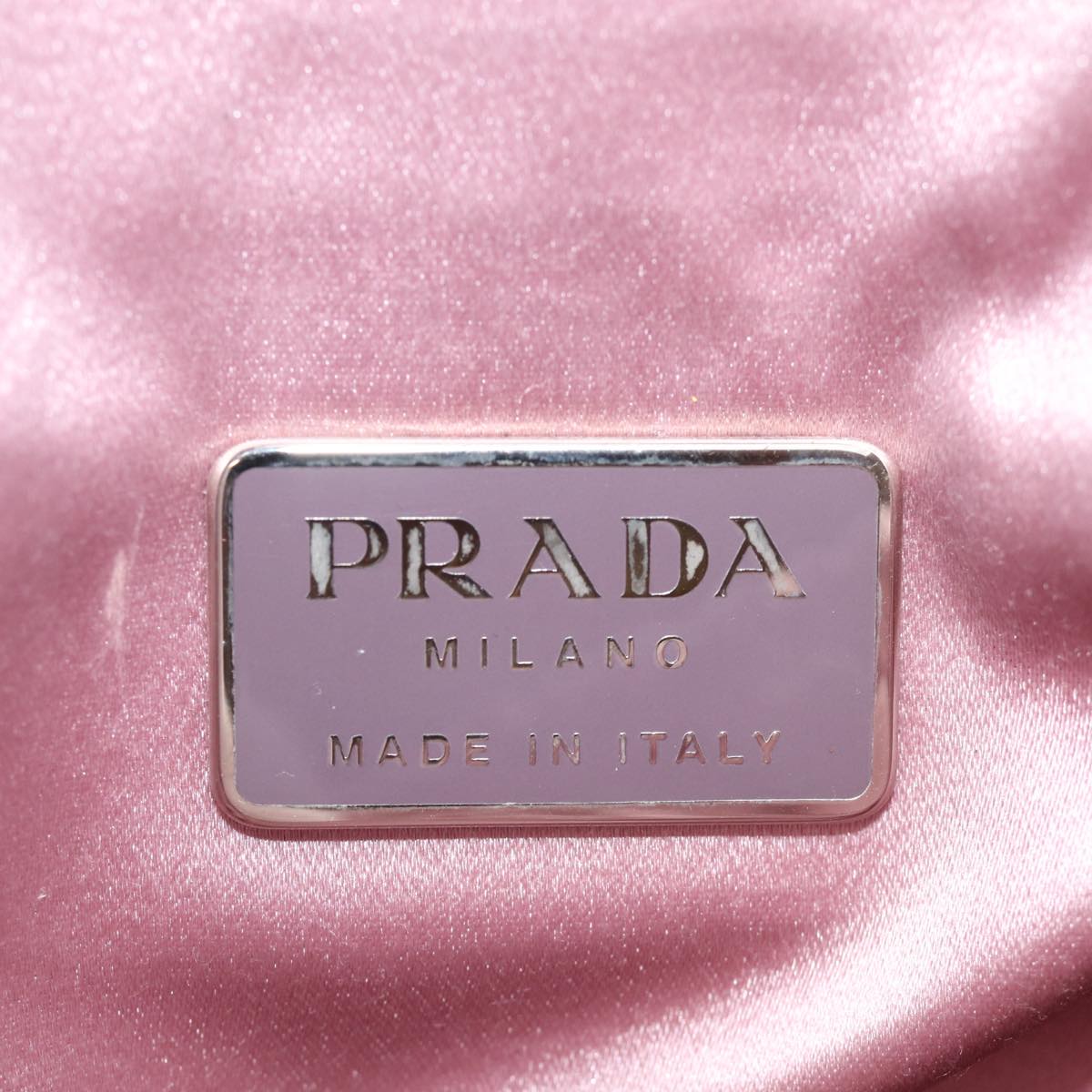 PRADA Hand Bag Nylon Pink Auth 74631