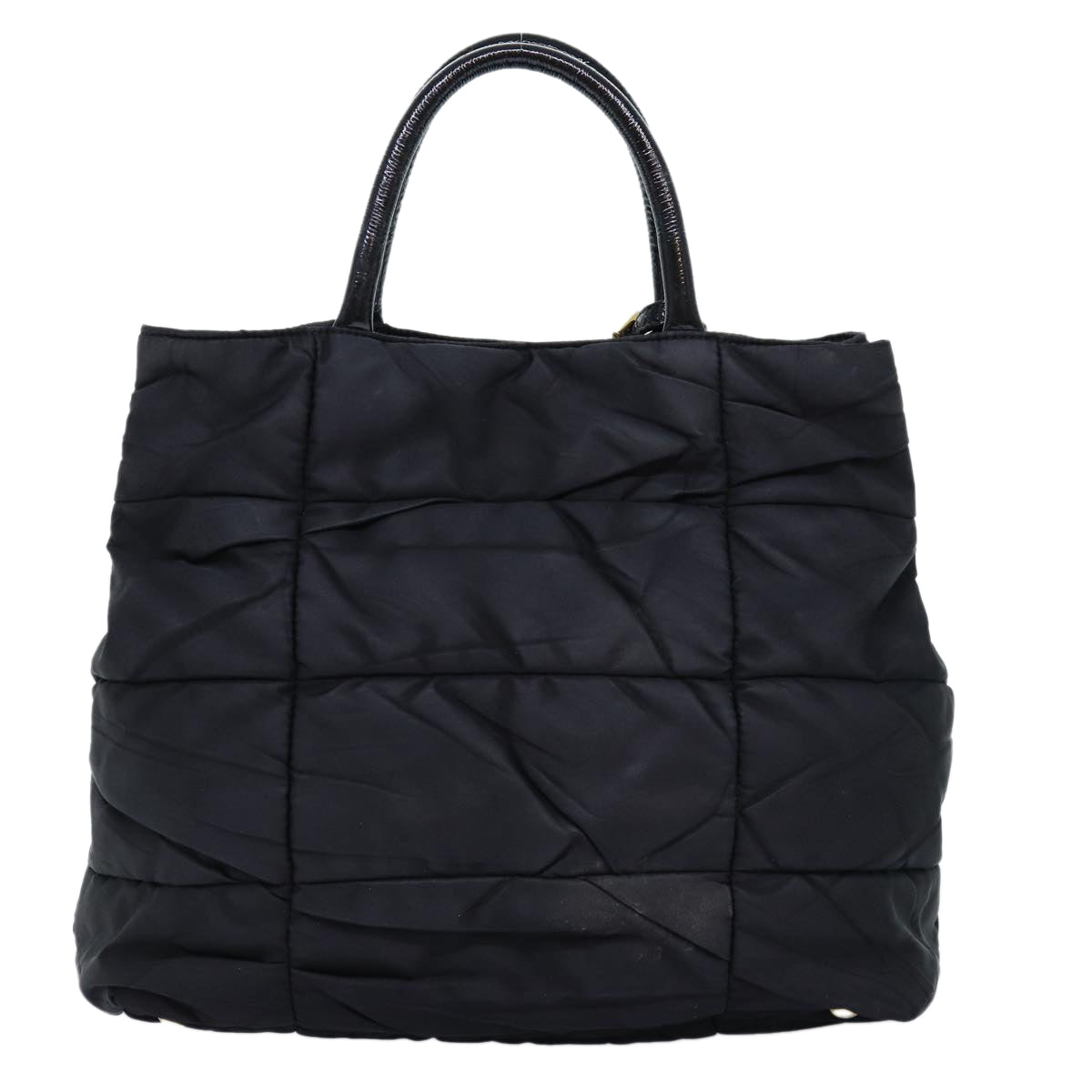 PRADA Hand Bag Nylon 2way Black Auth 74633 - 0