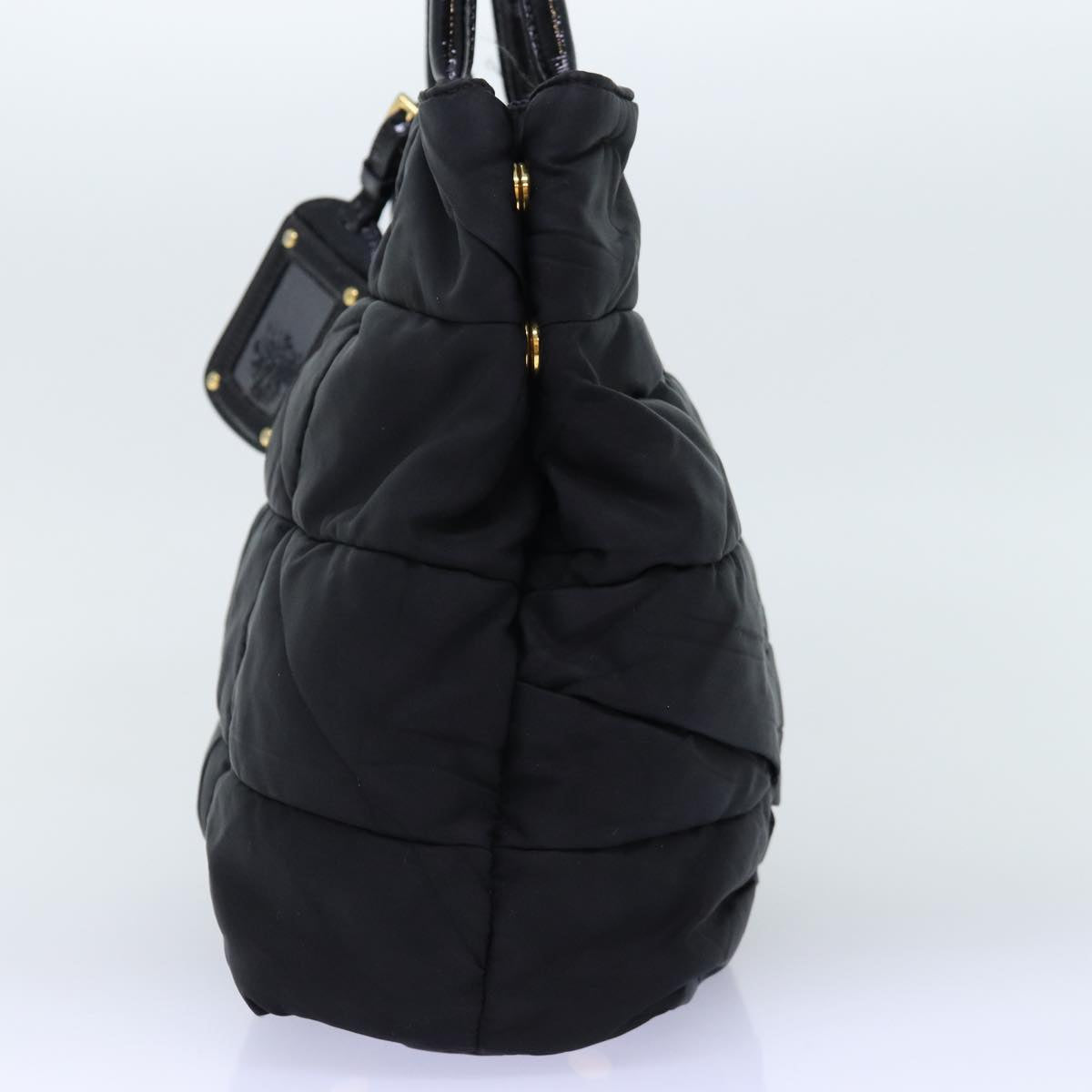 PRADA Hand Bag Nylon 2way Black Auth 74633