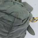 PRADA Hand Bag Nylon 2way Green Auth 74635-9