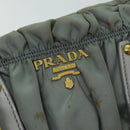 PRADA Hand Bag Nylon 2way Green Auth 74635-17