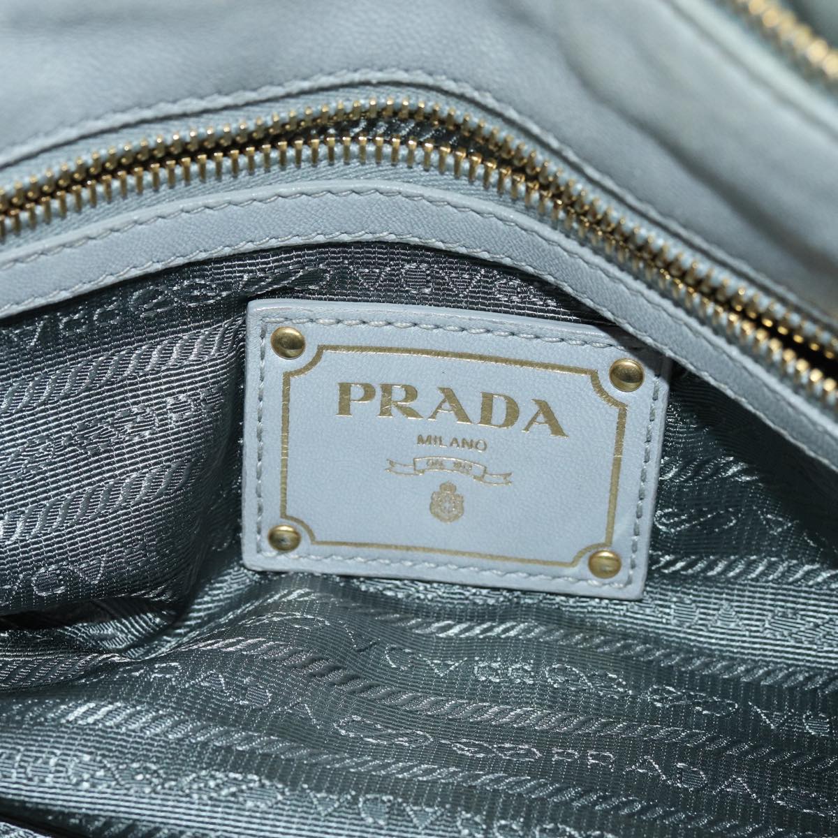 PRADA Hand Bag Nylon 2way Green Auth 74635