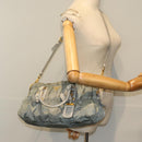 PRADA Hand Bag Nylon 2way Green Auth 74635-24