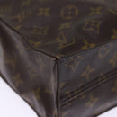 LOUIS VUITTON Monogram Sac Plat Hand Bag M51140 LV Auth 74673-16
