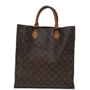 LOUIS VUITTON Monogram Sac Plat Hand Bag M51140 LV Auth 74673-2