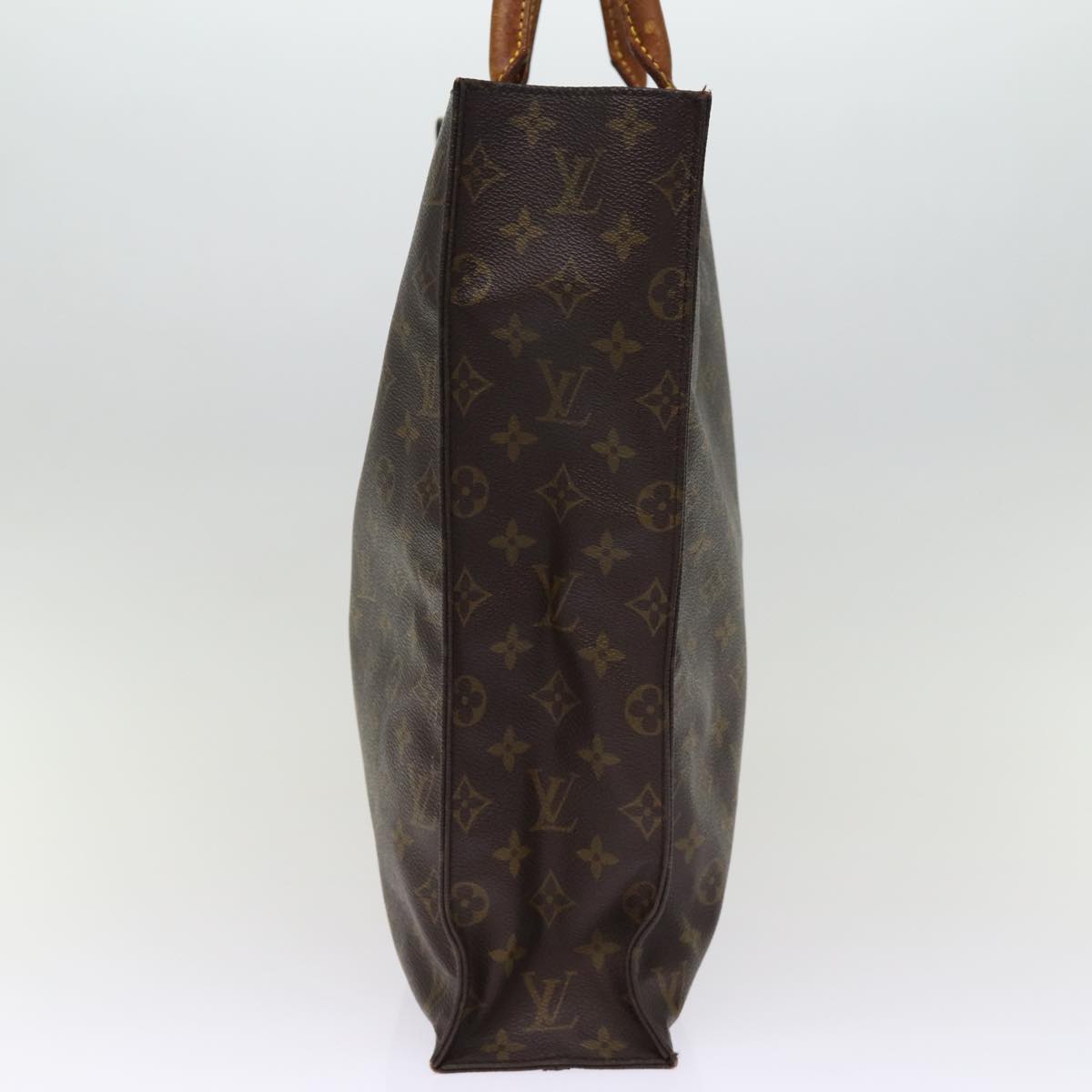 LOUIS VUITTON Monogram Sac Plat Hand Bag M51140 LV Auth 74673