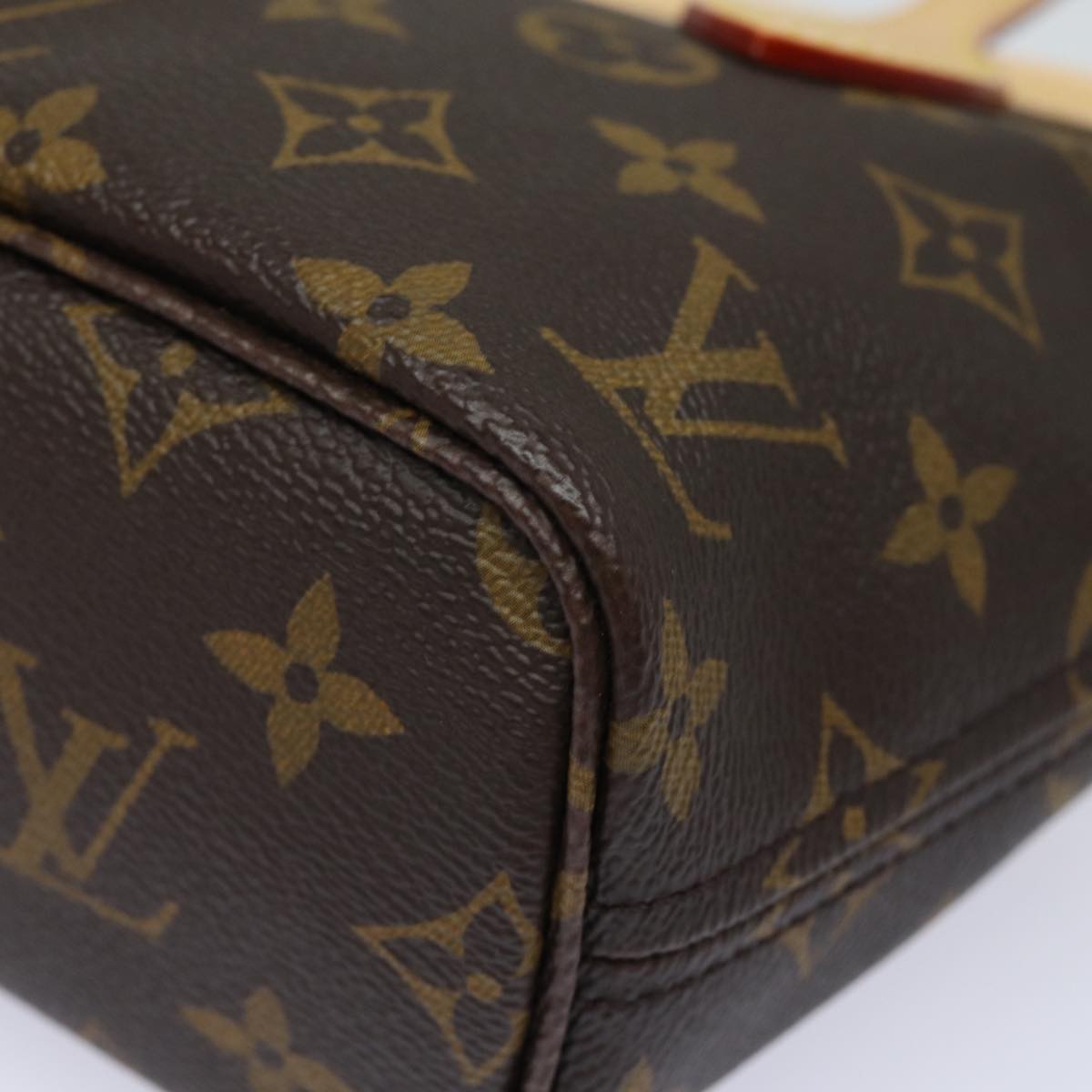 LOUIS VUITTON Monogram Neverfull BB Hand Bag 2way M46705 LV Auth 74681S