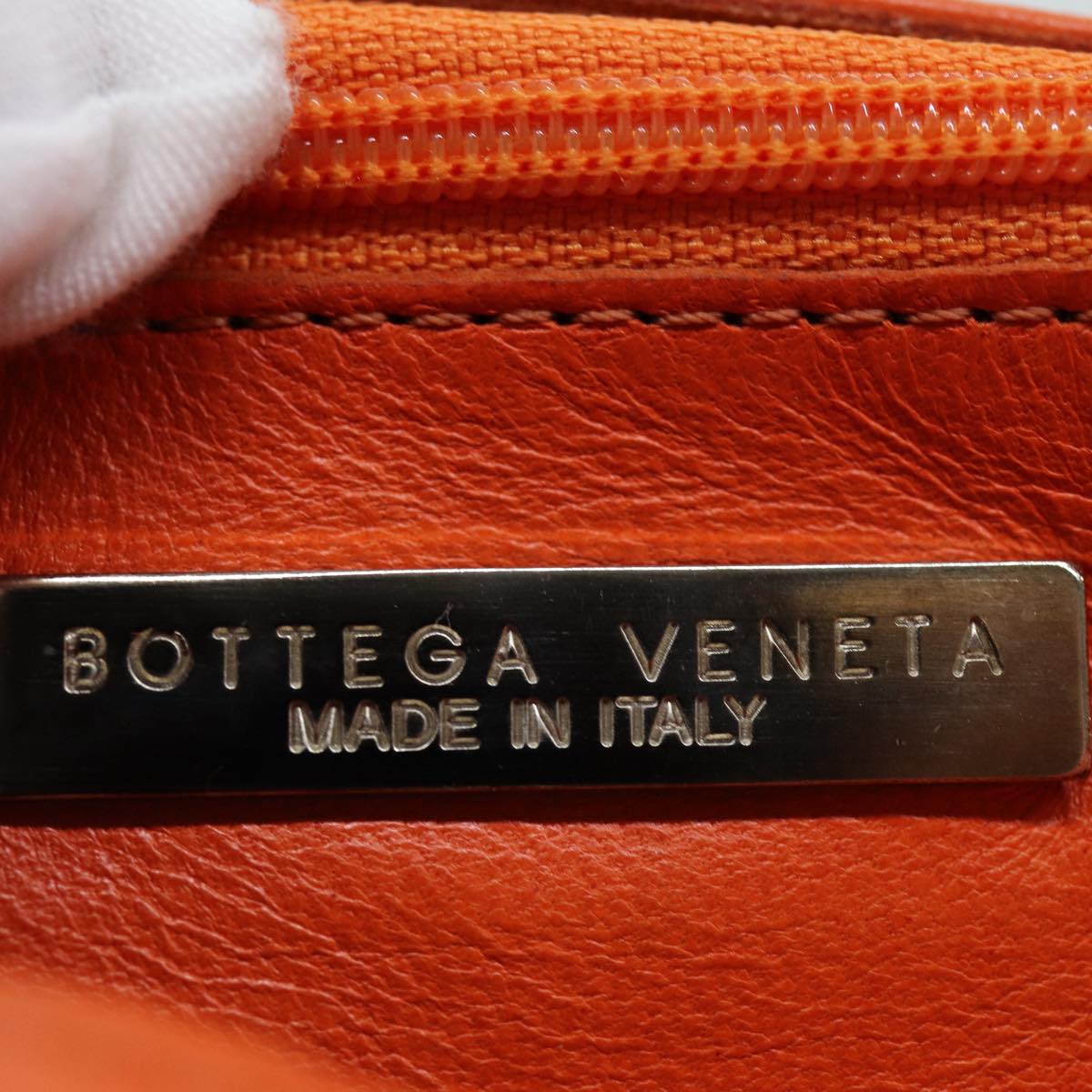 BOTTEGA VENETA INTRECCIATO Hand Bag Leather Orange Auth 74684