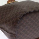 CELINE Macadam Canvas Shoulder Bag PVC Brown Auth 74685-14