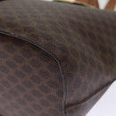 CELINE Macadam Canvas Shoulder Bag PVC Brown Auth 74685-15