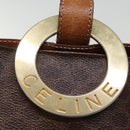 CELINE Macadam Canvas Shoulder Bag PVC Brown Auth 74685-10