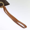 CELINE Macadam Canvas Shoulder Bag PVC Brown Auth 74685-7