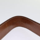 CELINE Macadam Canvas Shoulder Bag PVC Brown Auth 74685-8