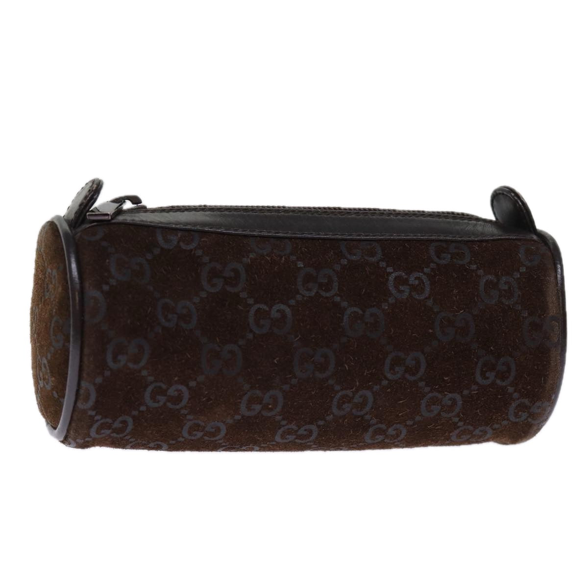 GUCCI GG Canvas Pouch Brown 039 1669 Auth 74687