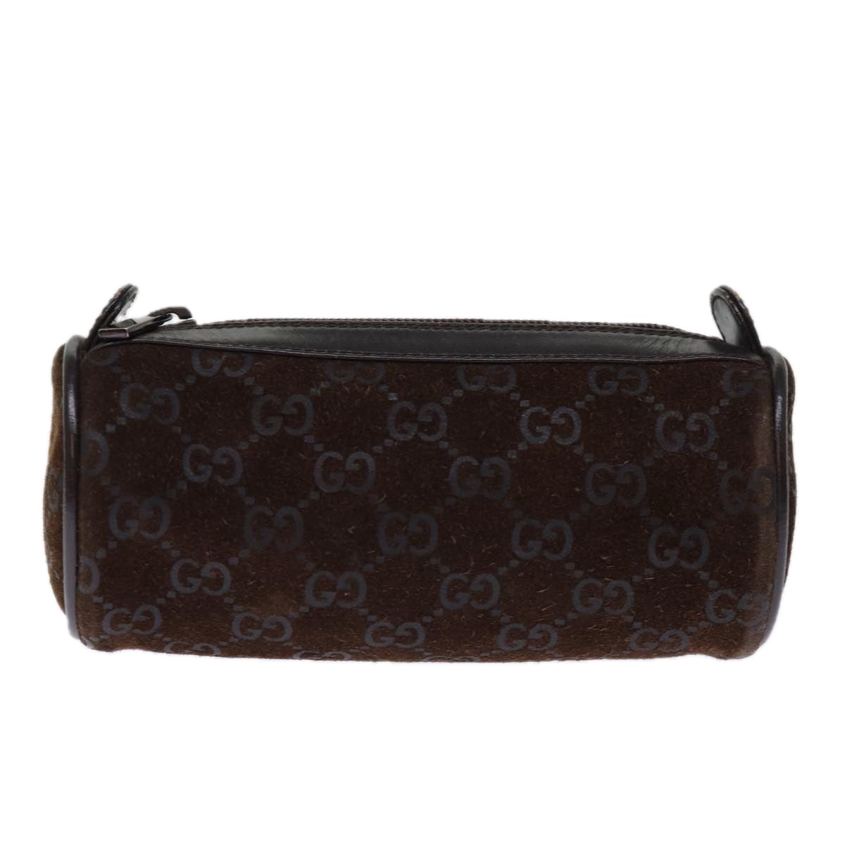 GUCCI GG Canvas Pouch Brown 039 1669 Auth 74687