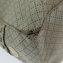 CELINE Hand Bag Leather Beige Auth 74693-14