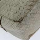 CELINE Hand Bag Leather Beige Auth 74693-16