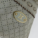 CELINE Hand Bag Leather Beige Auth 74693-17