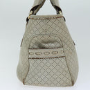 CELINE Hand Bag Leather Beige Auth 74693-3