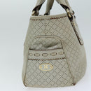 CELINE Hand Bag Leather Beige Auth 74693-4