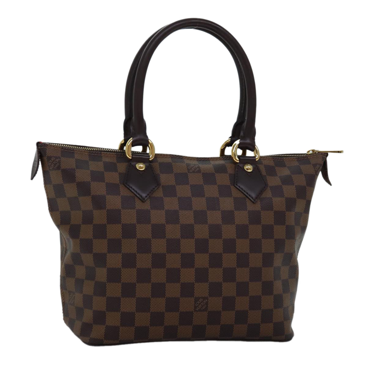 LOUIS VUITTON Damier Ebene Saleya PM Tote Bag N51183 LV Auth 74702SA